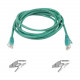 Belkin High Performance Cat6 Cable - RJ-45 Male - RJ-45 Male - 25ft - Green - TAA Compliance A3L980-25-GRN-S