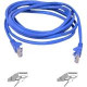 Belkin Cat6 Snagless Patch Cable, 5 Feet Blue - 5 ft Category 6 Network Cable for Network Device - First End: 1 x RJ-45 Male Network - Second End: 1 x RJ-45 Male Network - Patch Cable - Blue A3L980-05-BLU