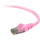 Belkin Cat. 6 UTP Patch Cable - RJ-45 Male - RJ-45 Male - 14ft - Pink - TAA Compliance A3L980-14-PNK-S