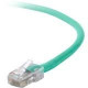 Belkin CAT6 Ethernet Patch Cable, RJ45, M/M A3L980-08-GRN - 8 ft Category 6 Network Cable for Network Device, Notebook, Modem, Router - First End: 1 x RJ-45 Male Network - Second End: 1 x RJ-45 Male Network - 128 MB/s - Patch Cable - Gold Plated Connector