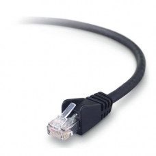 Belkin High Performance Cat. 6 UTP Network Patch Cable - RJ-45 Male - RJ-45 Male - 12.14ft - Black A3L980-12-BLK-S