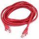 Belkin 900 Series Cat. 6 UTP Patch Cable - RJ-45 Male - RJ-45 Male - 12ft - Red A3L980-12-RED-S