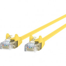 Belkin CAT6 Ethernet Patch Cable Snagless, RJ45, M/M - 12 ft Category 6 Network Cable for Network Device, Notebook, Desktop Computer, Modem, Router - First End: 1 x RJ-45 Male Network - Second End: 1 x RJ-45 Male Network - 1 Gbit/s - Patch Cable - Gold Pl