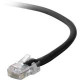Belkin CAT6 Assembled Patch Cable - 14 ft Category 6 Network Cable for Network Device - First End: 1 x RJ-45 Male Network - Second End: 1 x RJ-45 Male Network - Patch Cable - Gold Plated Contact - Black A3L980-14-BLK