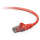 Belkin Cat. 6 UTP Patch Cable - RJ-45 Male - RJ-45 Male - 15ft - Red A3L980-15-RED