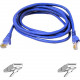 Belkin Cat.6 UTP Patch Network Cable - 20 ft Category 6 Network Cable for Network Device - First End: 1 x RJ-45 Male Network - Second End: 1 x RJ-45 Male Network - Patch Cable - Gold Plated Contact - Blue A3L980-20-BLU
