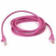 Belkin High Performance Cat. 6 UTP Patch Cable - RJ-45 Male - RJ-45 Male - 25ft - Pink - TAA Compliance A3L980-25-PNK-S