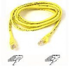 Belkin Cat5e Patch Cable - RJ-45 Male - RJ-45 Male - 8ft - Yellow - TAA Compliance A3L791-08-YLW