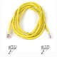 Belkin Cat. 6 UTP Patch Cable - RJ-45 Male - RJ-45 Male - 75ft - Yellow A3L980-75-YLW-S