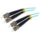 Startech.Com 1m Fiber Optic Cable - 10 Gb Aqua - Multimode Duplex 50/125 - LSZH - ST/ST - OM3 - ST to ST Fiber Patch Cable - for Network Device - 1m - 2 x ST Male Network - 2 x ST Male Network - Aqua A50FBSTST1