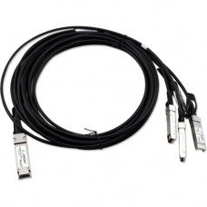 Axiom QSFP+ to 4 SFP+ Passive Twinax Cable 5m - 16.40 ft Twinaxial Network Cable for Network Device - First End: 1 x QSFP+ Male Network - Second End: 4 x SFP+ Male Network AA1404036-E6-AX