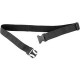 Distinow Agora Edge 24"- 44" Adjustable Elastic Waist Belt with Slide - 1.5" wide - 1 - 1.5" Height x 1.5" Width x 10" Length - Black - Elastic AB1417DW