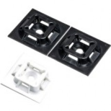 Panduit Cable Tie Mount - Black - 500 Pack - Nylon 6.6 - TAA Compliance ABM100-AT-D0