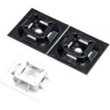 Panduit Cable Tie Mounts - Adhesive Backed - Cable Tie Mount - Black - 1000 Pack - Nylon 6.6 - TAA Compliance ABM1M-AT-M0