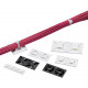 Panduit Cable Tie Mount - Black - 100 Pack - Acrylonitrile Butadiene Styrene (ABS) - TAA Compliance ABM2S-A-C20