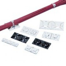 PANDUIT 4-Way Mounts Without Adhesive - White - 200 Pack - TAA Compliance ABM3H-S6-T