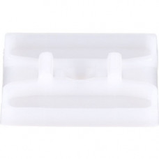 Panduit Cable Tie Mounts - Screw Applied - White - 500 Pack - Nylon 6.6 - TAA Compliance ABMS-S6-D