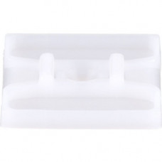 Panduit Cable Tie Mounts - Screw Applied - White - 500 Pack - Nylon 6.6 - TAA Compliance ABMS-S6-D
