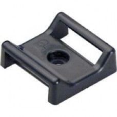 Panduit Cable Tie Mounts - Screw Applied - Black - 25 Pack - Nylon 6.6 - TAA Compliance ABMT-S6-Q60