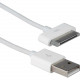 Qvs USB Sync & Charger Cable - 6.56 ft Proprietary/USB Data Transfer Cable for iPhone, iPod, iPad - First End: 1 x Male Proprietary Connector - Second End: 1 x Type A Male USB - White AC-2M