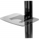 Peerless -AV SmartMount&reg; Tempered Glass Shelf - For -AV Carts or Stands - TAA Compliance ACC-GS1
