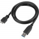 Targus 1M USB-A Male to micro USB-B Male Cable - 3.28 ft Micro-USB/USB Data Transfer Cable for Tablet, Notebook, Computer, Docking Station - First End: 1 x Type A Male USB - Second End: 1 x Type B Male Micro USB - Black ACC1004USZ