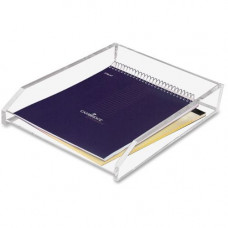 Kantek Nonskid Single Letter Tray - 1 Tier(s) - 2.5" Height x 10.5" Width x 13.8" Depth - Desktop - Non-skid Base - Clear - Acrylic - 1 Each AD-10