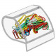 Kantek Acrylic Paper Clip Holder - 3.5" x 3" x 2.8" x - 1 Each - Clear AD-40