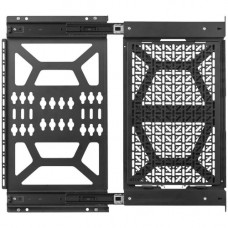 Atdec media storage sliding panel - Universal mounting hole pattern - For media and networking devices - Generous mounting area - Extended sliding distance - Removable mounting tray - Left or right side installation - All mounting hardware included AD-AC-