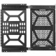 Atdec media storage sliding panel - Universal mounting hole pattern - For media and networking devices - Generous mounting area - Extended sliding distance - Removable mounting tray - Left or right side installation - All mounting hardware included AD-AC-