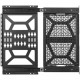 Atdec media storage sliding panel - Universal mounting hole pattern - For media and networking devices - Generous mounting area - Extended sliding distance - Removable mounting tray - Left or right side installation - All mounting hardware included AD-AC-
