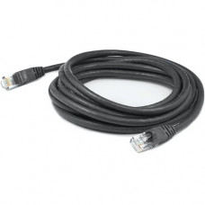 AddOn 6in RJ-45 (Male) to RJ-45 (Male) Straight Black Cat6 UTP PVC Copper Patch Cable - 6" Category 6 Network Cable for Network Device - First End: 1 x RJ-45 Male Network - Second End: 1 x RJ-45 Male Network - Patch Cable - 24 AWG - Black - 1 ADD-0-5