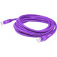 AddOn 6in RJ-45 (Male) to RJ-45 (Male) Straight Purple Cat6 UTP PVC Copper Patch Cable - 6" Category 6 Network Cable for Network Device - First End: 1 x RJ-45 Male Network - Second End: 1 x RJ-45 Male Network - Patch Cable - 24 AWG - Purple - 1 ADD-0