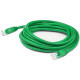 AddOn 6in RJ-45 (Male) to RJ-45 (Male) Straight Green Cat6A UTP PVC Copper Patch Cable - 6" Category 6a Network Cable for Network Device - First End: 1 x RJ-45 Male Network - Second End: 1 x RJ-45 Male Network - Patch Cable - 24 AWG - Green - 1 ADD-0