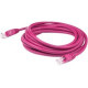 AddOn 10ft RJ-45 (Male) to RJ-45 (Male) Straight Pink Cat6 STP PVC Copper Patch Cable - 10.01 ft Category 6 Network Cable for Network Device - First End: 1 x RJ-45 Male Network - Second End: 1 x RJ-45 Male Network - Patch Cable - Shielding - Pink - 1 Pack