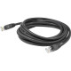 AddOn 14ft RJ-45 (Male) to RJ-45 (Male) Black Cat6 STP PVC Copper Patch Cable - 14 ft Category 6 Network Cable for Patch Panel, Hub, Switch, Media Converter, Router, Network Device - First End: 1 x RJ-45 Male Network - Second End: 1 x RJ-45 Male Network -