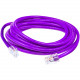 AddOn 15ft RJ-45 (Male) to RJ-45 (Male) Purple Cat5e UTP PVC Copper Patch Cable - 15 ft Category 5e Network Cable for Network Device, Patch Panel, Hub, Switch, Media Converter, Router - First End: 1 x RJ-45 Male Network - Second End: 1 x RJ-45 Male Networ
