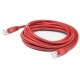 AddOn Cat.6 UTP Patch Network Cable - 1 ft Category 6 Network Cable for Network Device - First End: 1 x RJ-45 Male Network - Second End: 1 x RJ-45 Male Network - Patch Cable - 24 AWG - Red ADD-1FSLCAT6-RD