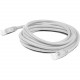 AddOn Cat.6 UTP Patch Network Cable - 20 ft Category 6 Network Cable for Network Device - First End: 1 x RJ-45 Male Network - Second End: 1 x RJ-45 Male Network - Patch Cable - 24 AWG - White - 1 ADD-20FSLCAT6-WE