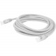 AddOn Cat.6 UTP Network Cable - 25 ft Category 6 Network Cable for Patch Panel, Hub, Switch, Media Converter, Router, Network Device - First End: 1 x RJ-45 Male Network - Second End: 1 x RJ-45 Male Network - Patch Cable - White - 1 Pack ADD-25FCAT6-WE