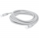 AddOn Cat.6 UTP Patch Network Cable - 14 ft Category 6 Network Cable for Network Device, Patch Panel, Hub, Switch, Media Converter, Router - First End: 1 x RJ-45 Male Network - Second End: 1 x RJ-45 Male Network - Patch Cable - 24 AWG - White - 1 ADD-14FS