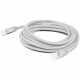 AddOn 1ft RJ-45 (Male) to RJ-45 (Male) Straight White Cat5e UTP PVC Copper Patch Cable - 1 ft Category 5e Network Cable for Network Device - First End: 1 x RJ-45 Male Network - Second End: 1 x RJ-45 Male Network - Patch Cable - 24 AWG - White - 1 ADD-1FCA