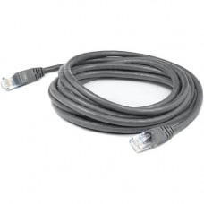 AddOn 2ft RJ-45 (Male) to RJ-45 (Male) Straight Gray Cat5e UTP PVC Copper Patch Cable - 2 ft Category 5e Network Cable for Network Device - First End: 1 x RJ-45 Male Network - Second End: 1 x RJ-45 Male Network - Patch Cable - 24 AWG - Gray - 1 Pack ADD-2