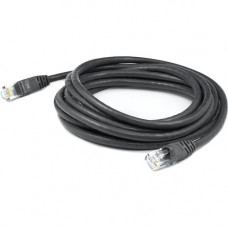 AddOn 60ft RJ-45 (Male) to RJ-45 (Male) Black Cat6 UTP PVC Copper Patch Cable - 60 ft Category 6 Network Cable for Patch Panel, Hub, Switch, Media Converter, Router, Network Device - First End: 1 x RJ-45 Male Network - Second End: 1 x RJ-45 Male Network -
