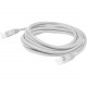 AddOn Cat.6 UTP Patch Network Cable - 8 ft Category 6 Network Cable for Network Device - First End: 1 x RJ-45 Male Network - Second End: 1 x RJ-45 Male Network - Patch Cable - 28 AWG - White - 1 ADD-8FSLCAT6-WE