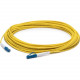 AddOn 15m ALC (Male) to ALC (Male) Yellow OS1 Duplex Fiber OFNR (Riser-Rated) Patch Cable - 100% compatible and guaranteed to work ADD-ALC-ALC-15M9SMF