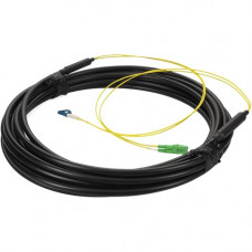 AddOn Fiber Optic Duplex Patch Network Cable - 49.21 ft Fiber Optic Network Cable for Transmitter, Transceiver, Network Device - First End: 2 x LC Male Network - Second End: 2 x LC Male Network - Patch Cable - Riser, OFNR - 9/125 &micro;m - Black - 1 