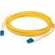 AddOn Fiber Optic Duplex Patch Network Cable - 82 ft Fiber Optic Network Cable for Transceiver, Network Device - First End: 2 x LC Male Network - Second End: 2 x LC Male Network - Patch Cable - OFNR - 9/125 &micro;m - Yellow - 1 Pack ADD-ALC-LC-25M9SM
