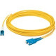 AddOn Fiber Optic Duplex Patch Network Cable - 32.81 ft Fiber Optic Network Cable for Network Device, Transceiver - First End: 2 x LC Male Network - Second End: 2 x SC Male Network - Patch Cable - 9/125 &micro;m - Yellow - 1 Pack ADD-ALC-SC-10M9SMF
