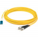 AddOn Fiber Optic Duplex Network Cable - 410.10 ft Fiber Optic Network Cable for Network Device - First End: 2 x LC Male Network - Second End: 2 x ST Male Network - Patch Cable - 9/125 &micro;m - Yellow - 1 Pack ADD-ALC-ST-125M9SMF